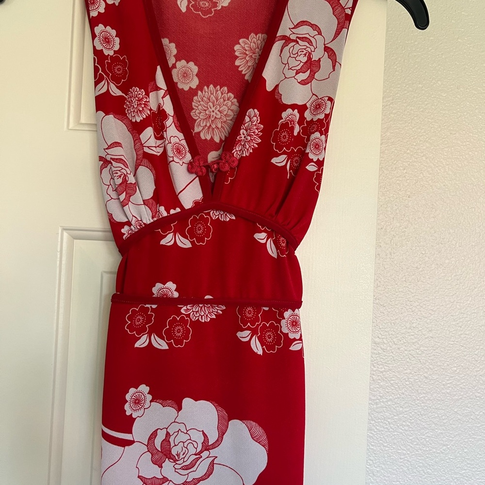 Floral Red Top
